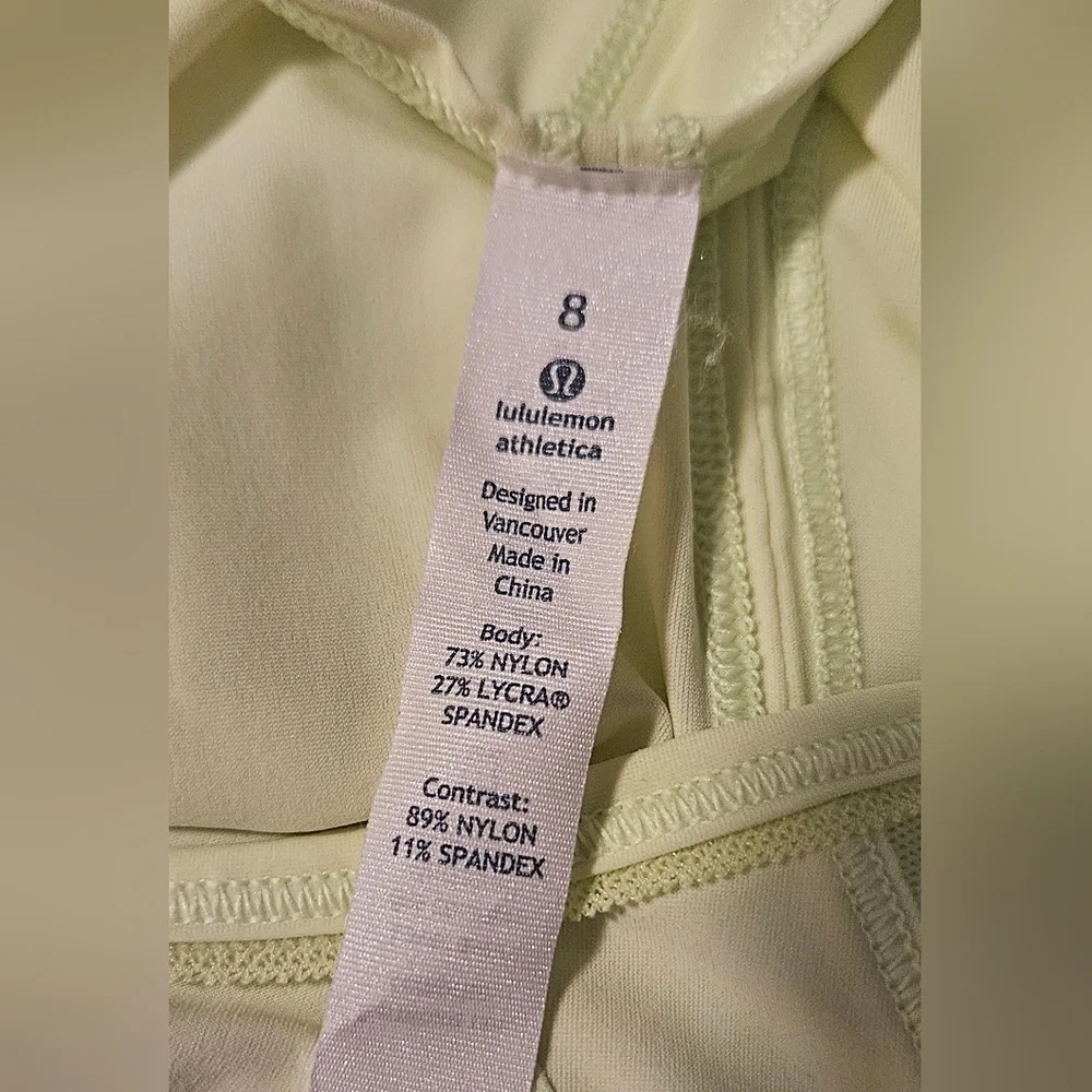 Lululemon Sculpt Tank Clear Mint Size 8 Mesh Back Lightweight Run Top - Picture 10 of 11